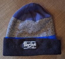Mütze, 46 cm, grau-blau, Haube, Kappe