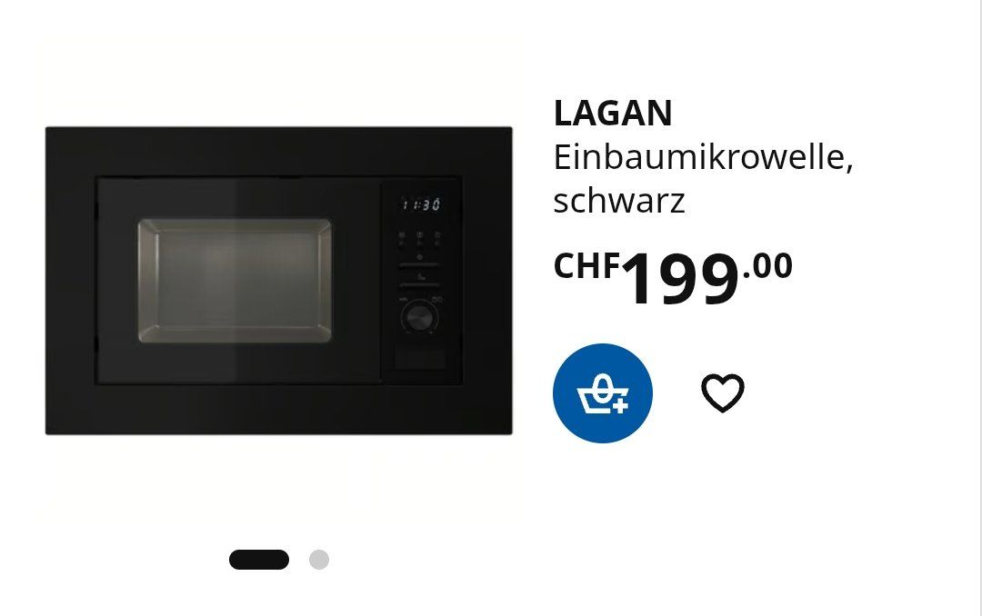 Forni: IKEA Lagan Einbaumikrowelle, neu – Nuovo (secondo la descrizione) da Dietikon venduto da noorbee 1