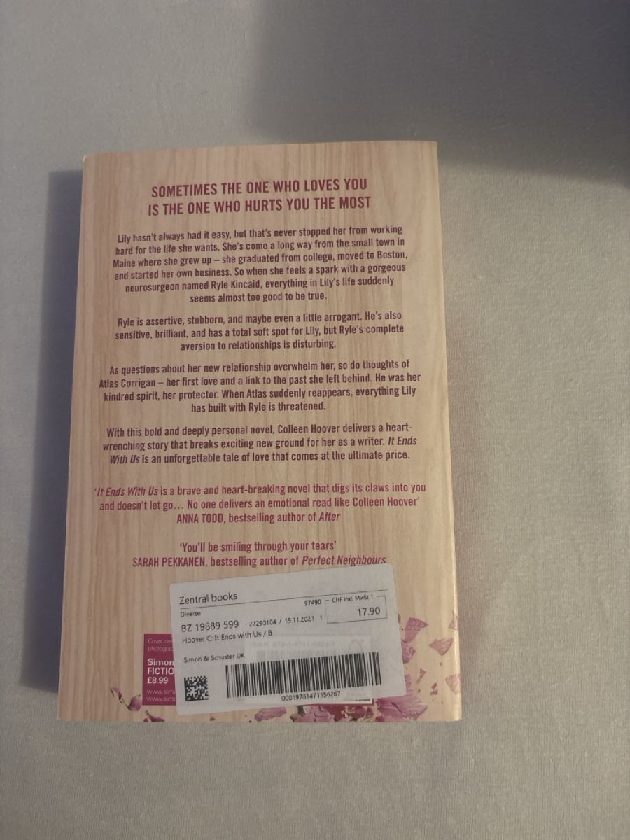 Libri: It ends with us by Colleen Hoover – Nuovo (secondo la descrizione) da Uzwil venduto da soda13 1