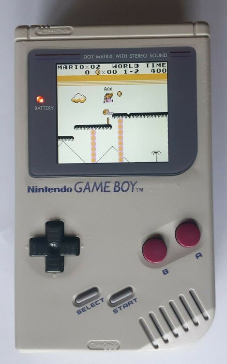 NINTENDO GAME BOY FAT Grise (Gameboy) Console Portable DMG-01 De 1989