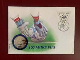 20 Francs 2004 PROOF - 1. Ausgabetag 9.3.2004 100 Jahre FIFA
