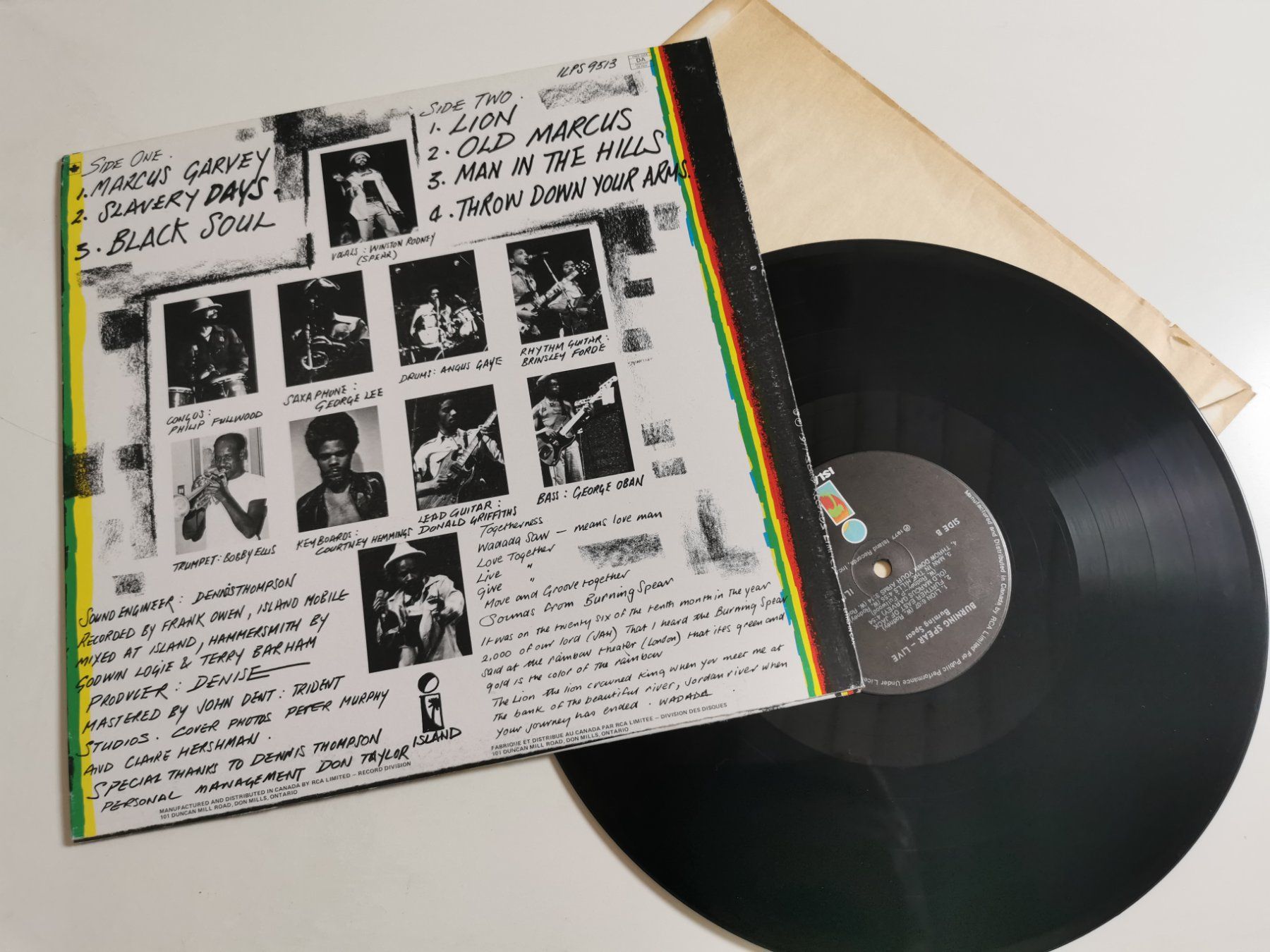 Vinyles: BURNING SPEAR - BURNING SPEAR LIVE – D'occasion à Grafenried par House-of-Oldies 1
