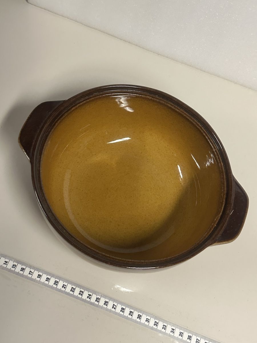 Ciotole: Original Rössler Design Topf Braun Schüssel – Usato da Deitingen venduto da Himhip 1