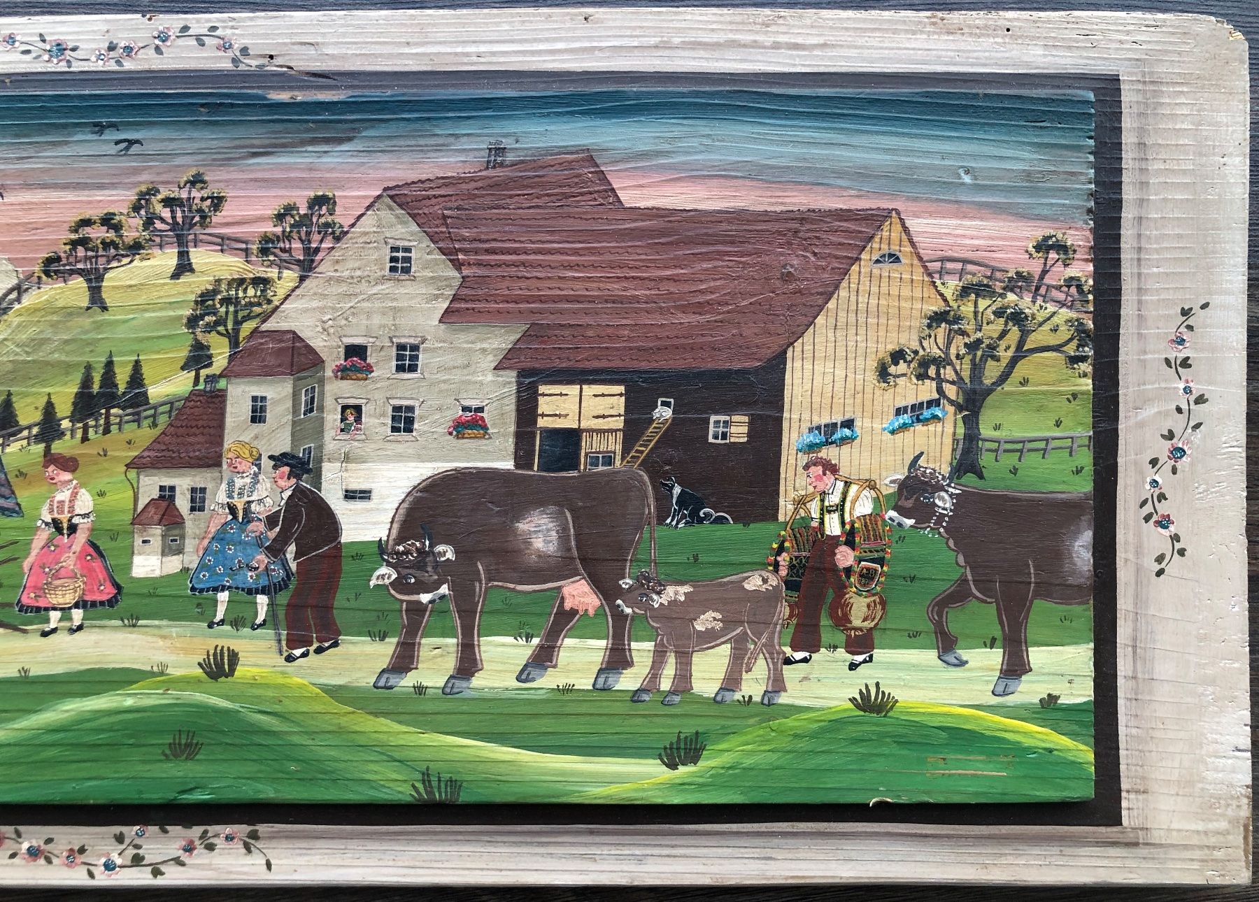 Dipinti: altes Gemälde Appenzell 71 cm x 25,5 cm – Usato da Rüthi (Rheintal) venduto da Kunsthaus777 7