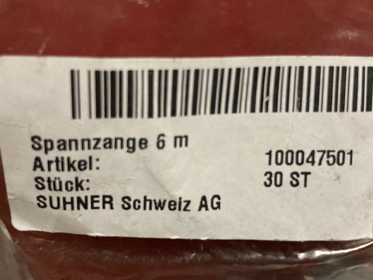 Suhner Tutti gli attrezzi: 5 Spannzangen SPZ SUHNER – Nuovo e nell'imballaggio originale da Hünenberg venduto da Abtech 3