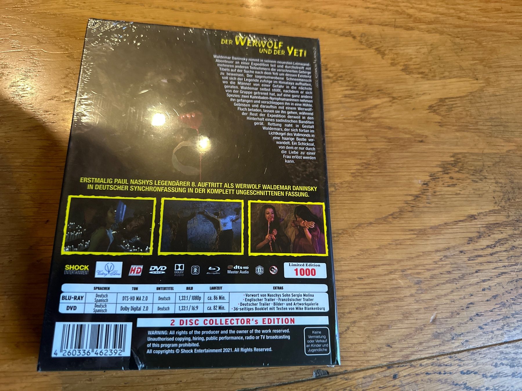 Tutti i DVDs: Der Werwolf und der Yeti  Shock Entertainment Mediabook – Nuovo e nell'imballaggio originale da Benken ZH venduto da Audi-erich 1