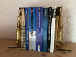 Ägyptische Buchstützen Tut anch Amun goldfarbige Pharaonen