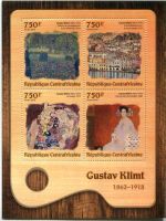 Block "Malerei. Gustav Klimt". Zentralafrikanische Republik