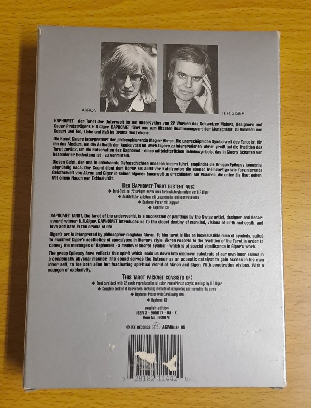 Libri: HR Giger Baphomet Tarot der Unterwelt – Usato da Bünzen venduto da Rtron 1