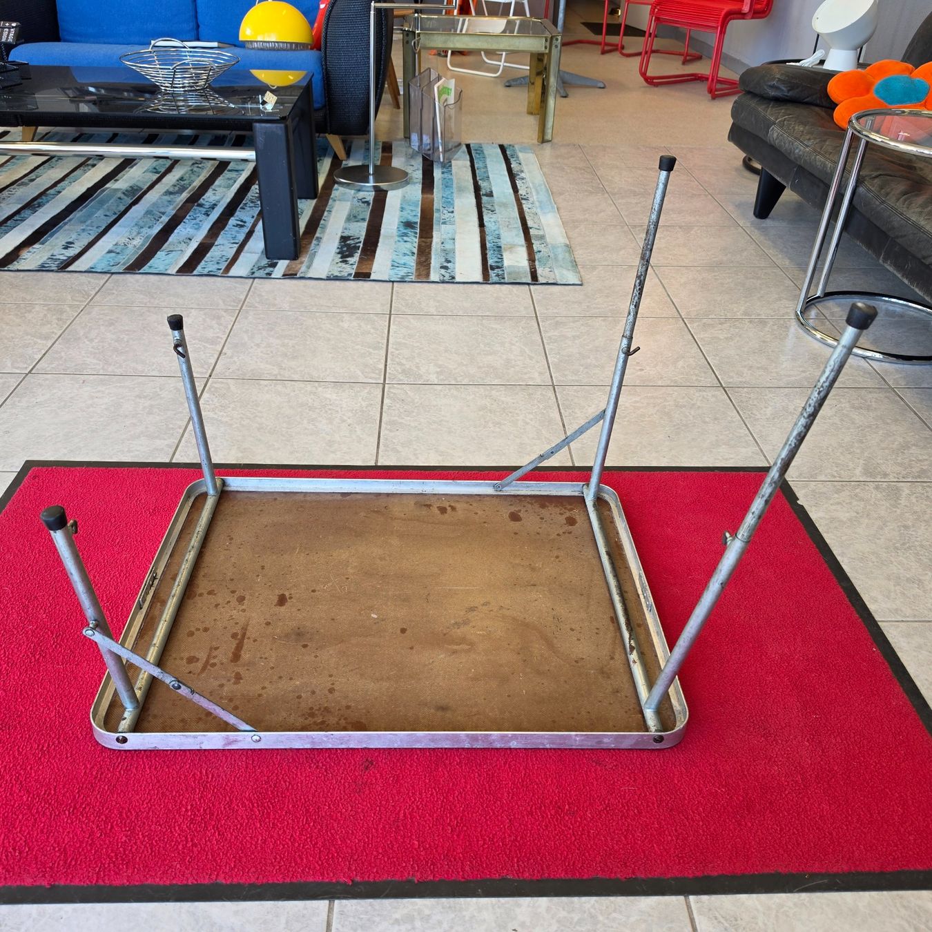 Tavoli: 1960 Camping Tisch höhenverstellbar Camping-Table adjustable – Usato da Nottwil venduto da Wondewa-Shop 2