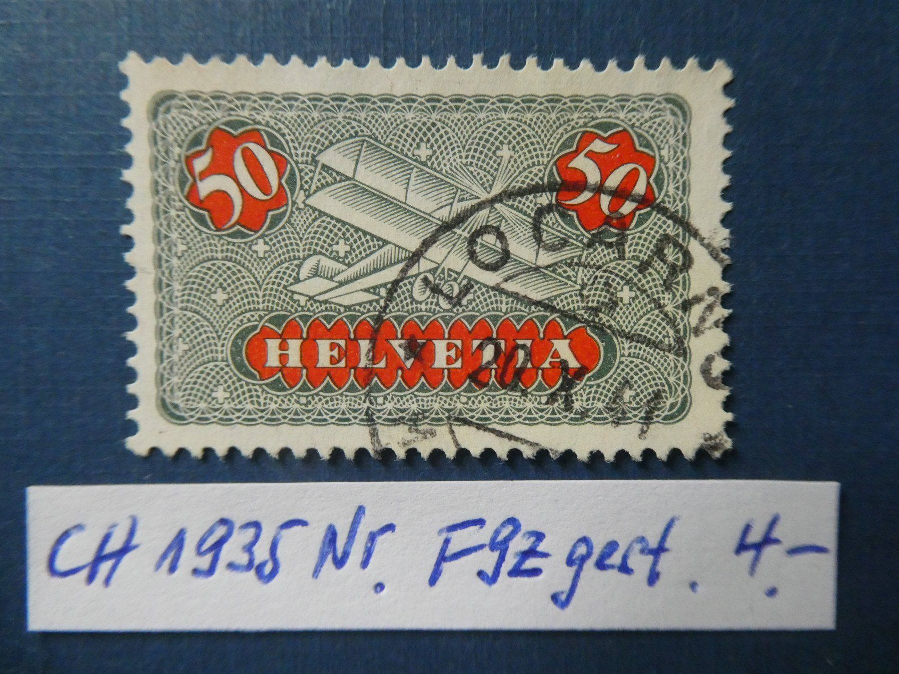 Tutti i francobolli: CH 1935 F9z gestempelt – Usato da Lausen venduto da Herbamare01