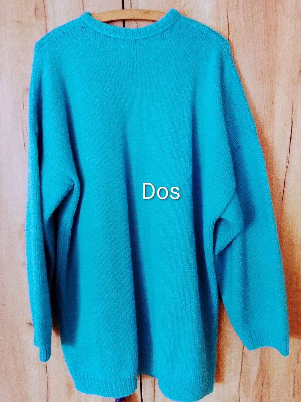 Pull Tricoté Main Ricarda-S - Taille XL - Coton Mélangé Avec Mohair - Style Rétro Allemand