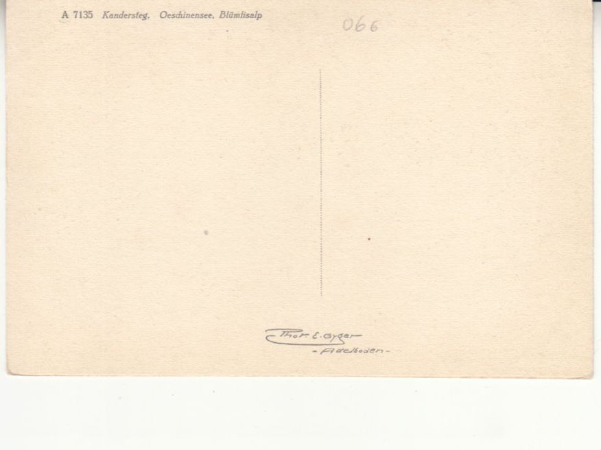 Cartoline postali: Oeschinensee ca. 1940 – Usato da Bürglen TG venduto da StampGraf 1
