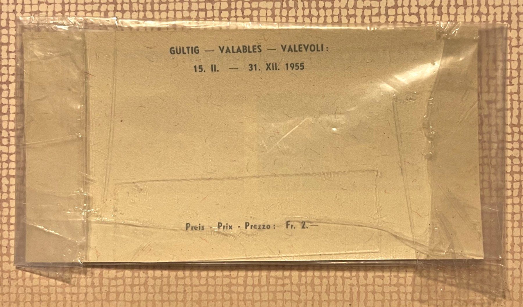 Alle Briefmarken: 1955, W35 Lausanner-Block ungebraucht – Neu und originalverpackt aus Oftringen von Vucki 2
