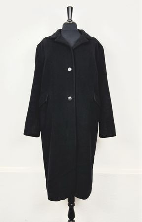 Jil Sander Wollmantel, Grösse 36, Schwarz