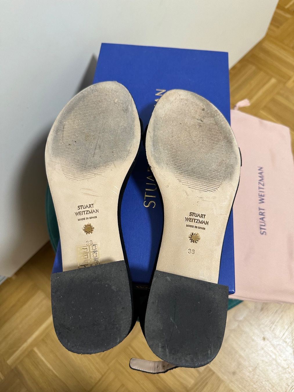 Stuart Weitzman Damenschuhe: Stuart Weitzman Schwarz Suede Sandalen Gr 38 – Gebraucht aus Basel von iulia_haul 3
