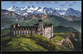 Rigi-Kulm, Mit Berneralpen, Aletschhorn,
