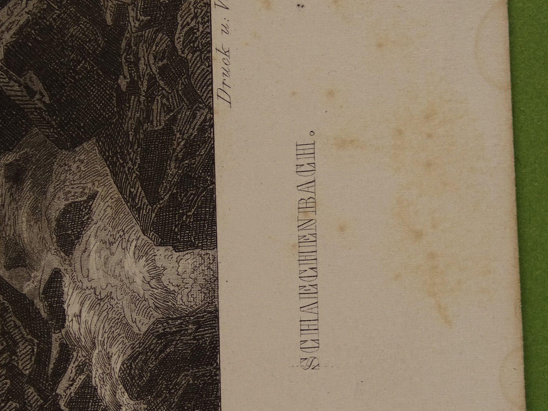 Incisioni: SCHÄCHENBACH URI, STAHLSTICH UM 1865 – Usato da Grüningen venduto da Kartensammler 5