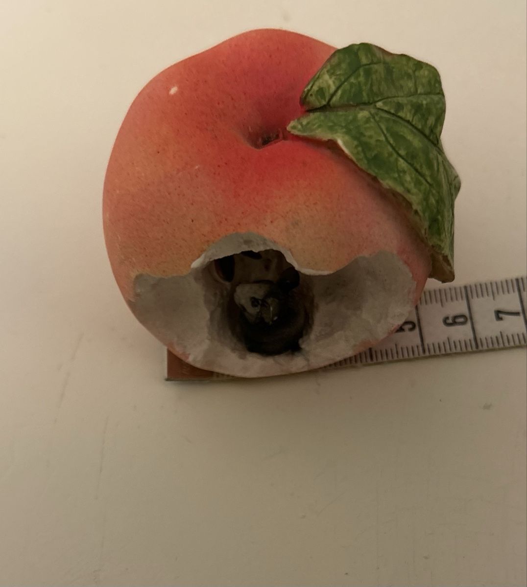 Tutte le decorazioni: Süsses Mäuschen in Apfel.Hübsche Deko Steinmehl. – Usato da allschwil venduto da basel5 1