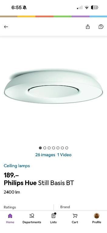 Lustres & lampes de plafonds: Lampe Philips Hue de plafond – D'occasion à Duillier par ant_8vvd 2
