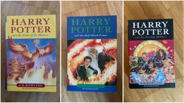 Harry Potter Bücher Band 5,6 und 7, englisch, Hardcover