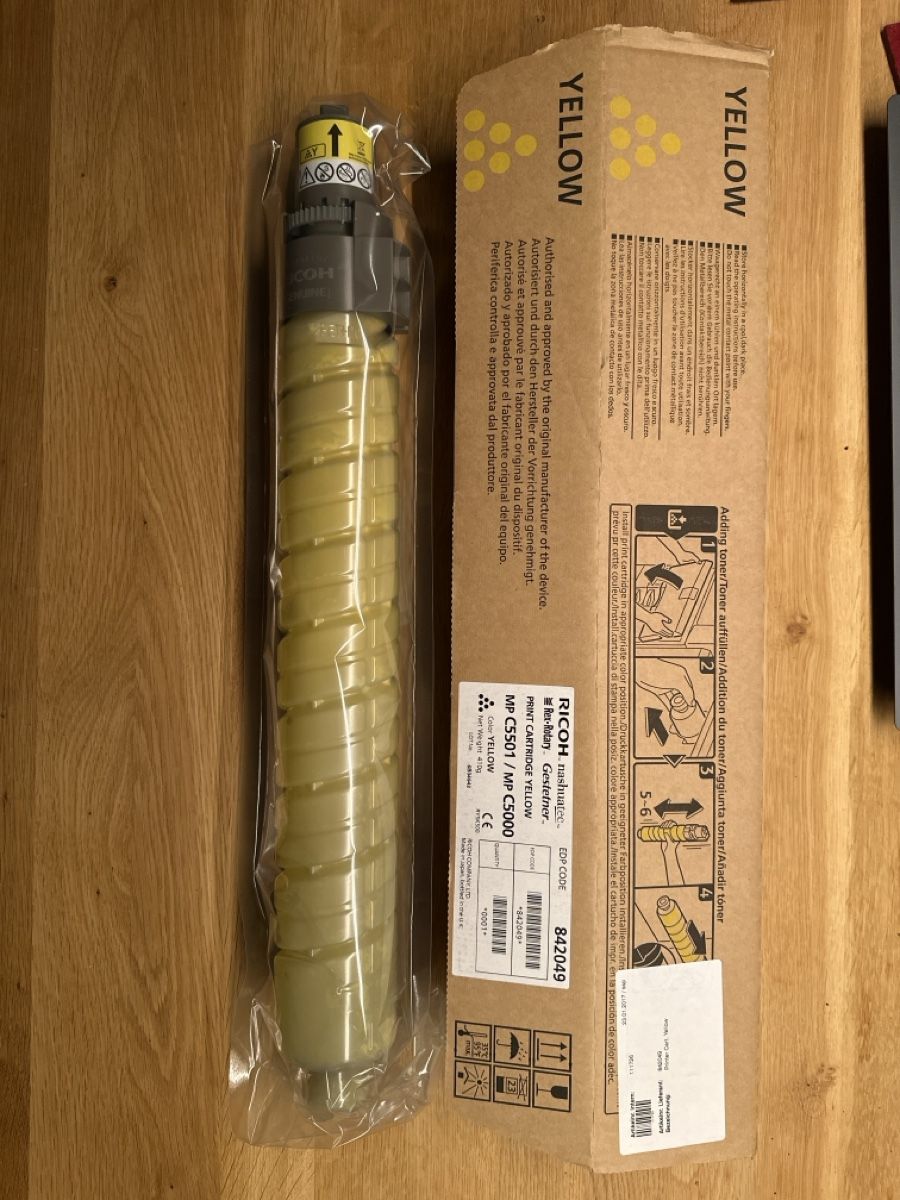 Ricoh Druckerpatronen & Toner: Toner Yellow  – Neu und originalverpackt aus Oberwangen b. Bern von Audiofisch