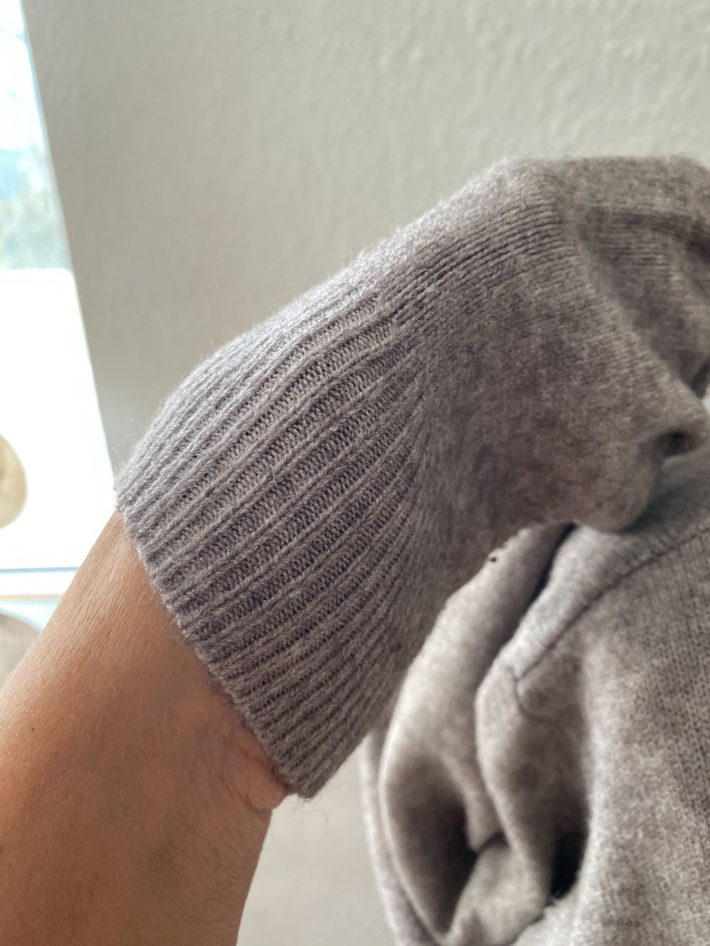 Maglioni & Felpe: kuscheliger Long Strickpulli mit Spitzenborte in Gr. S/M – Usato da Stetten SH venduto da bijoux18 2