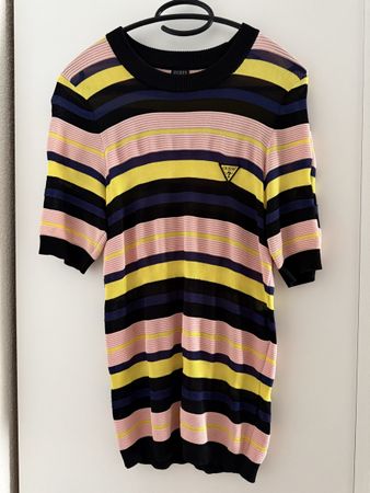 T-Shirt Guess gestreift bunt kurzarm