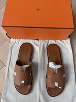 Hermès Oran Sandalen Leder Gold Gr 45