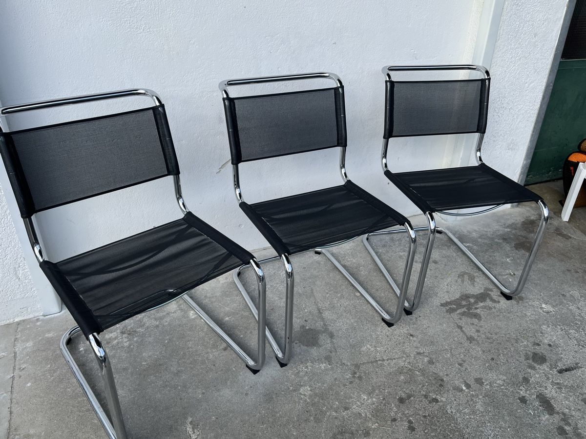 Thonet Sedie: 3 Thonet Freischwinger S33 Mart Stam  – Usato da Bern venduto da fotolog111