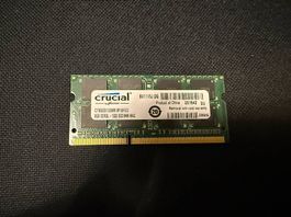 RAM Crucial 8GB DDR3  Memoria per notebook