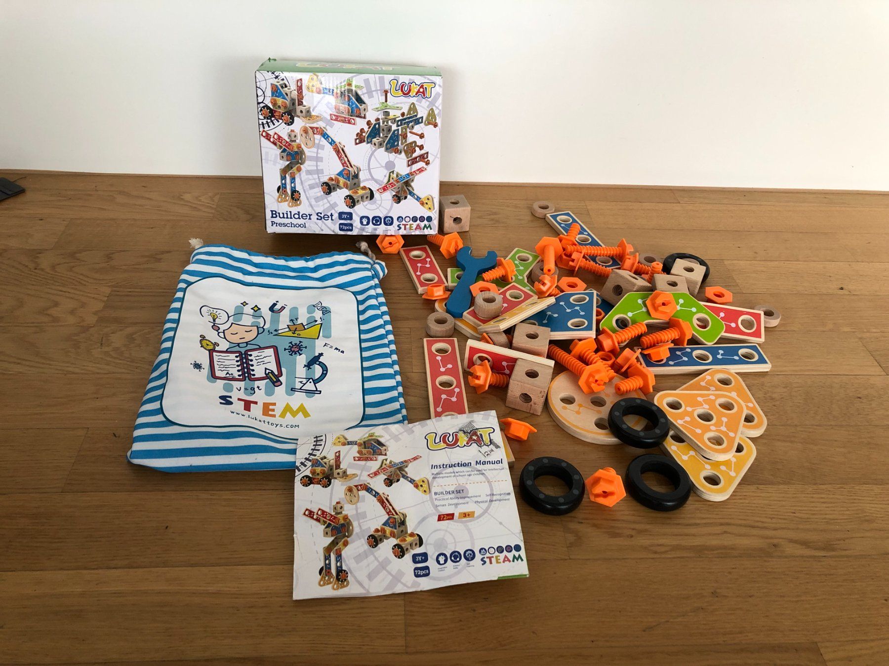 Kit di costruzioni: Builder Set aus Holz – Usato da Buchs SG venduto da sunset55