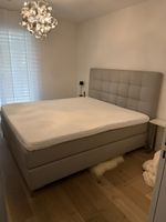 Boxspringbett grau