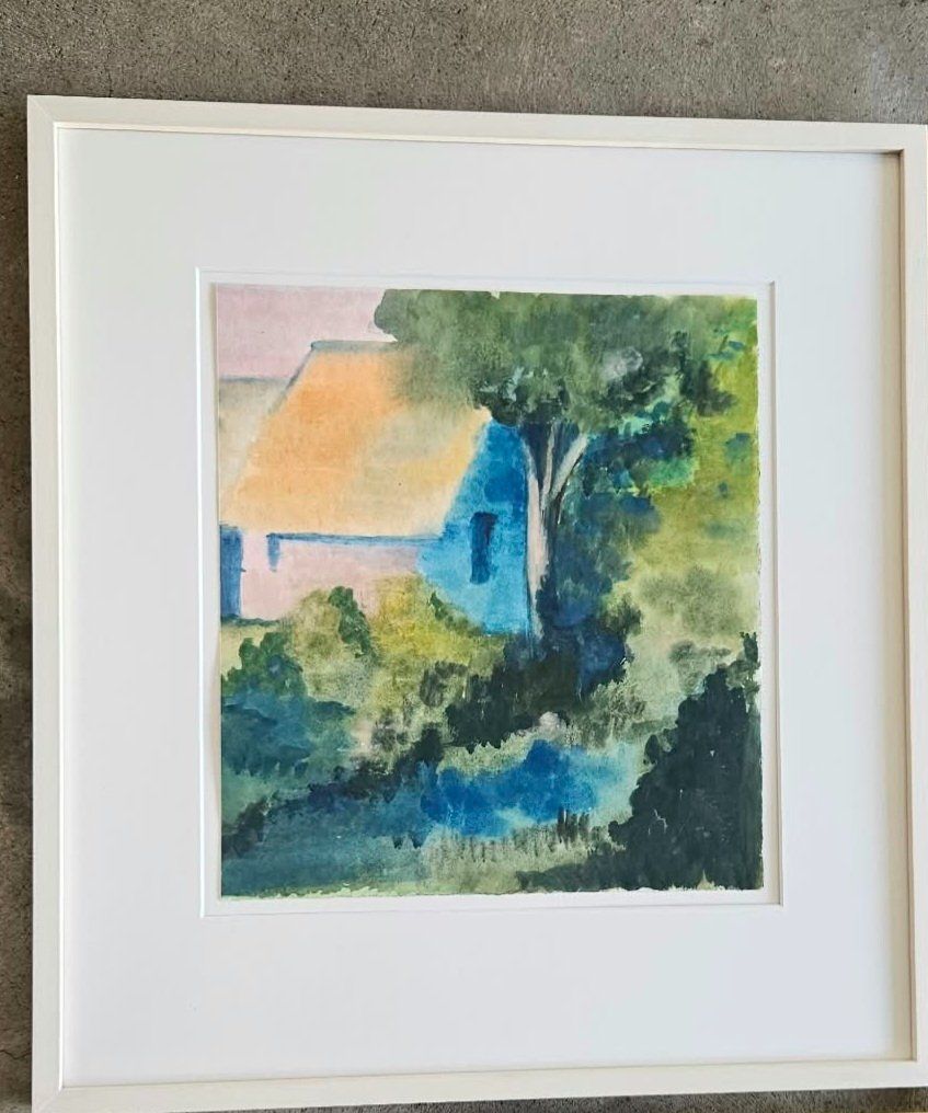 Dipinti: Aquarell-Bild "blaues Haus" – Usato da Ebnat-Kappel venduto da Pascal1924