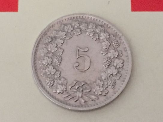 Tutti le monete: 5 Rappen 1968 ss-vz – Usato da Elsau venduto da herbybay 1