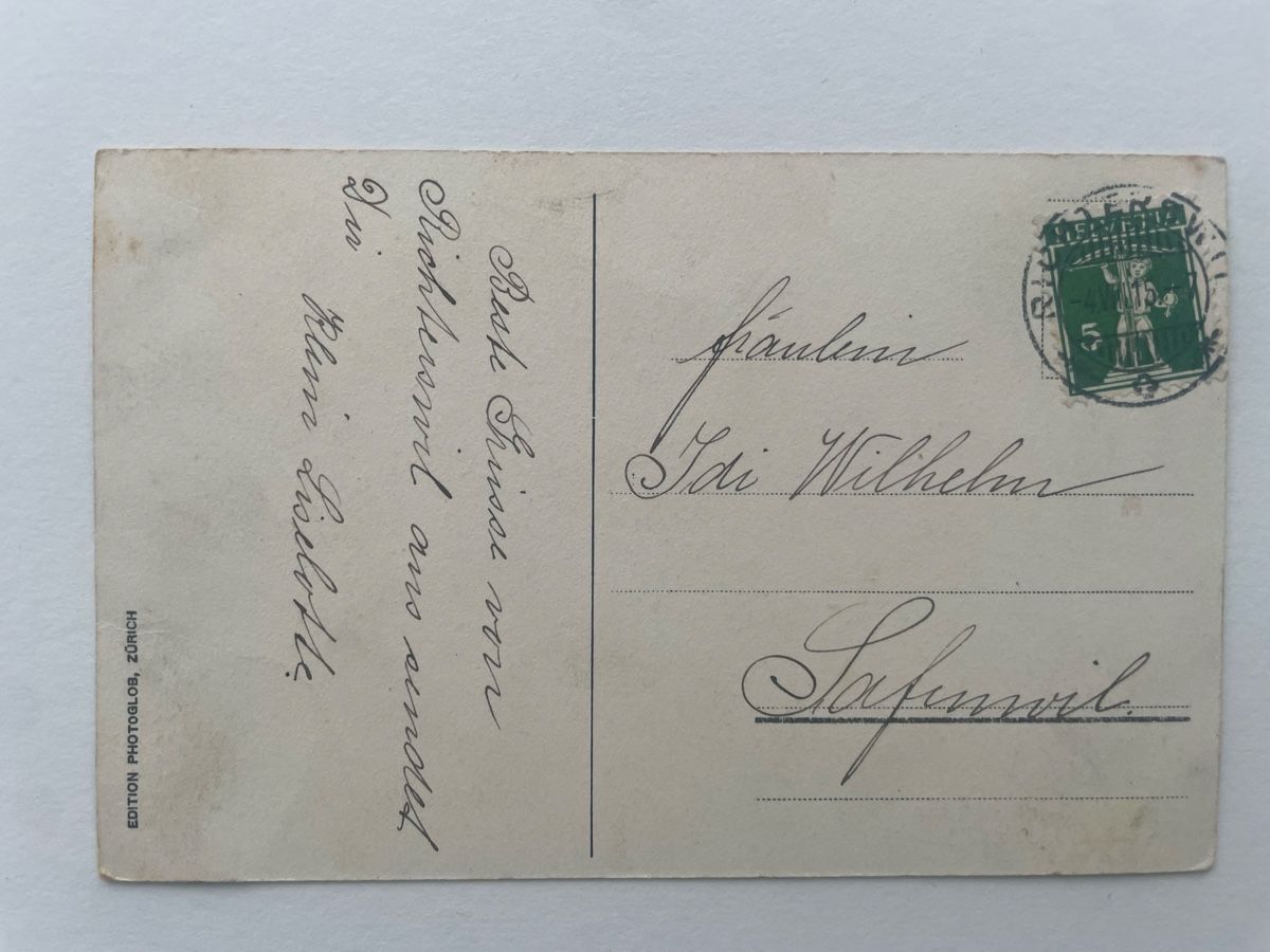 Cartoline postali: AK Richterswil KT ZH 1915 – Usato da Meierskappel venduto da Hala03 3