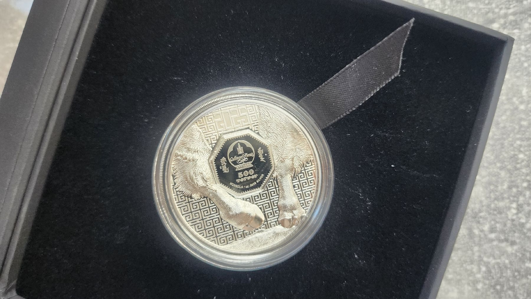 Tutti le monete: Mongolia Buffalo 2025 Proof 1 oz Silber Togrog – Nuovo e nell'imballaggio originale da Petit-Lancy venduto da SilverCoinCoin 5