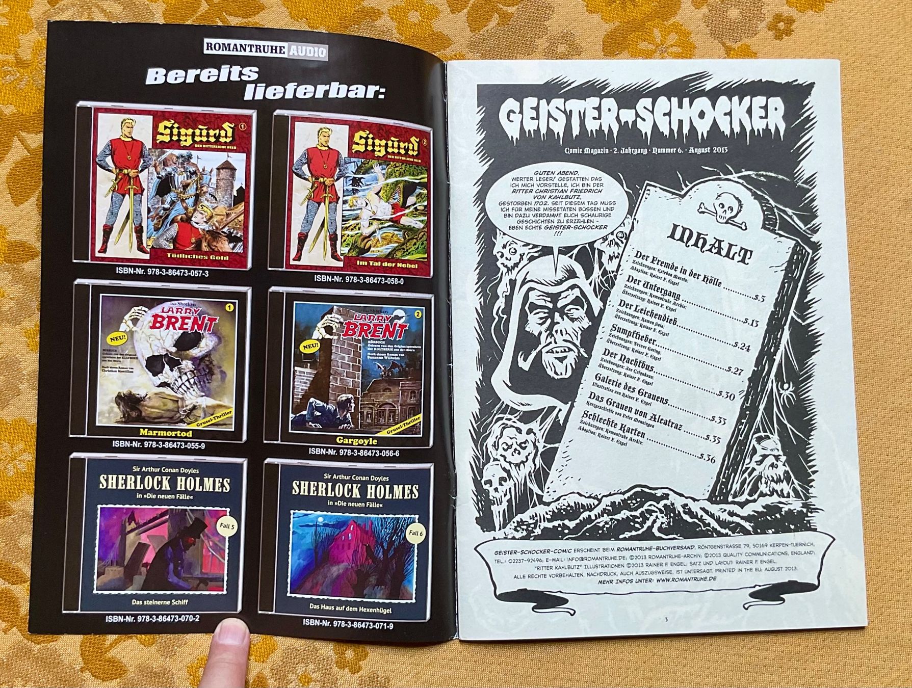 Fumetti: Geister-Schocker Heft Nr 6 von 2013 – Usato da Endingen venduto da nathan05 1