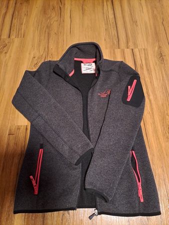 Graue Wanderjacke, neuwertig