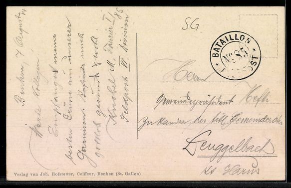 Cartoline postali: AK Benken, Totalansicht der Ortschaft – Usato da Berlin venduto da bartko-reher 1