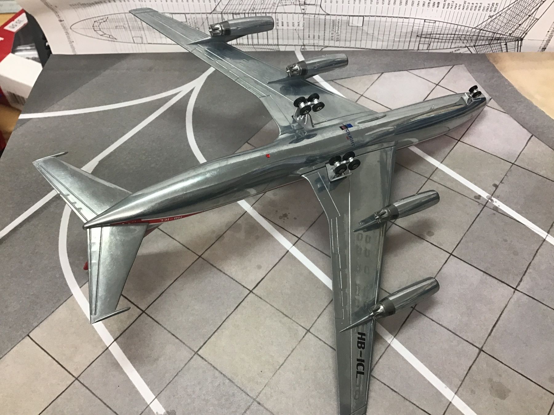 Swissair Kit di modellismo & Modellini statici: Convair 880 1:200 Sissair Inflight – Usato da Männedorf venduto da Modelle-aller-Art 4