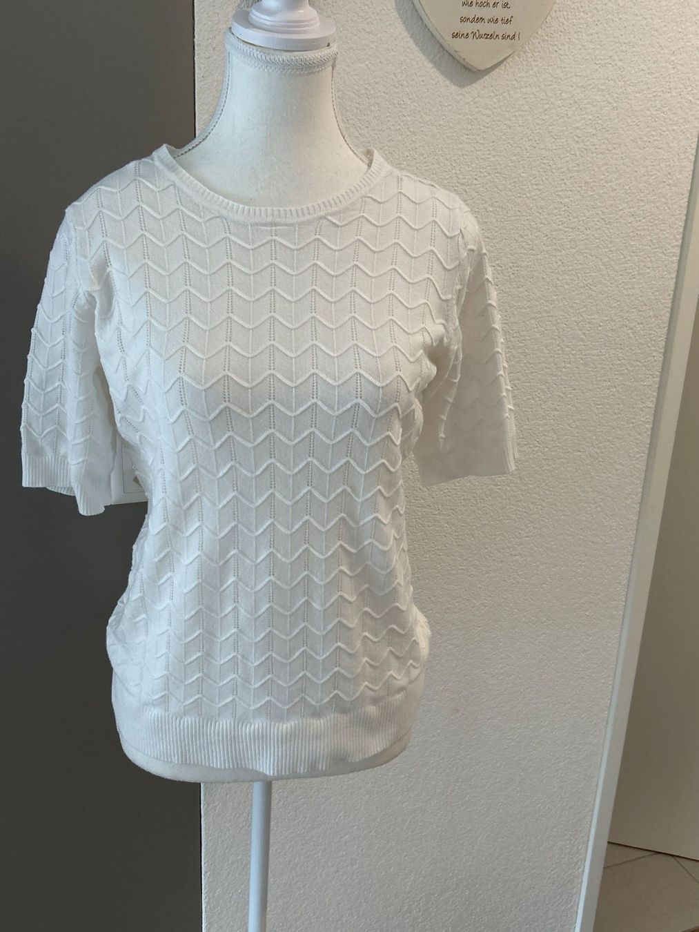 Maglioni & Felpe: Damen Kurzarm Pullover ecru Strukturmuster Gr. M – Nuovo (secondo la descrizione) da Brunnen venduto da Nala2929 5