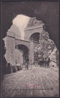 Wallis, ca.1900 Ansicht TUNNEL mit KUTSCHE bei Varzo SIMPLON