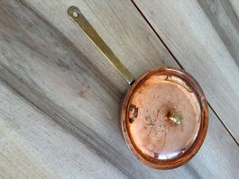 Bratpfanne Bronze mit Deckel gebraucht