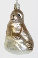 Weihnachtskugel - Glasornament "Robbe - Seehund"