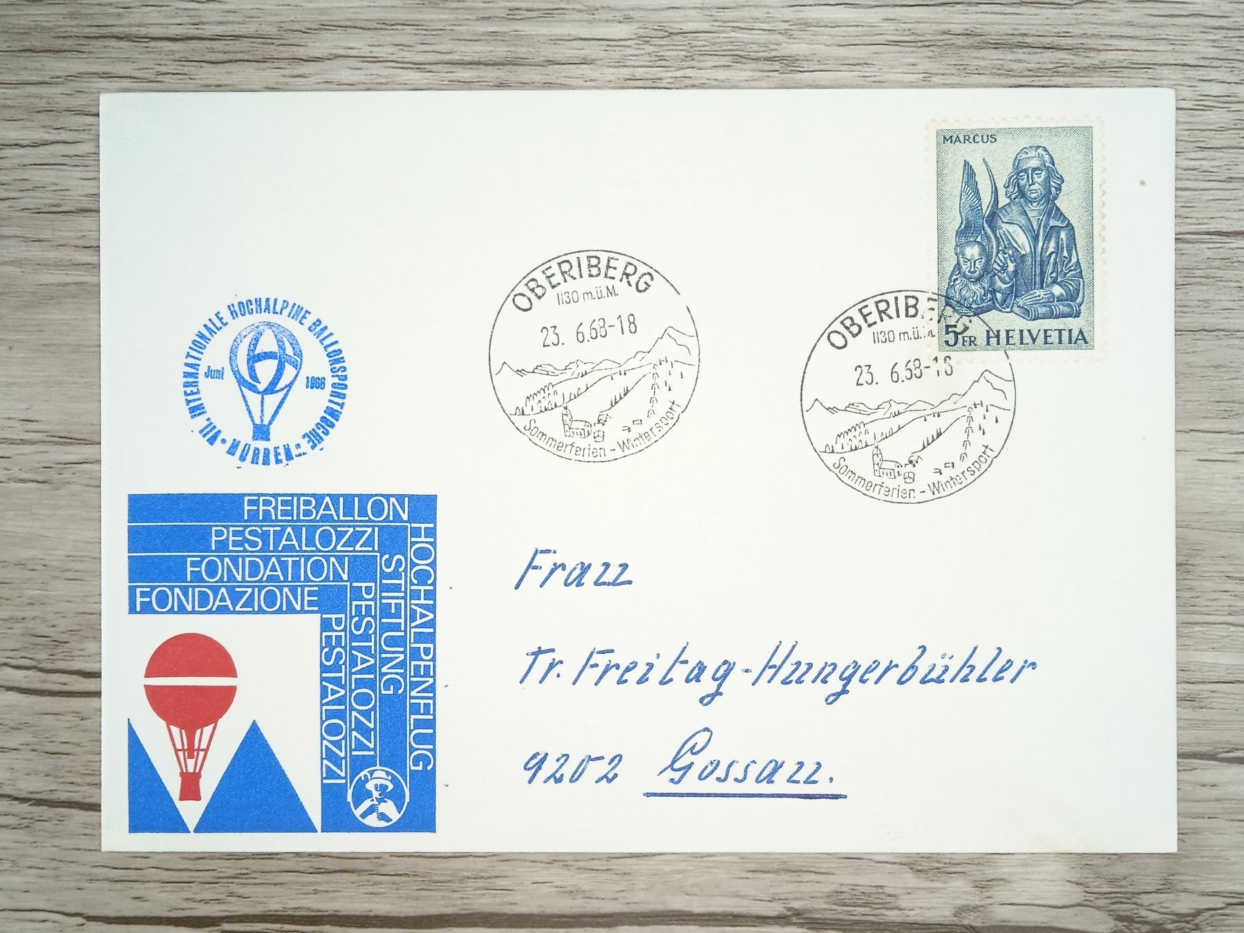 Tutti i francobolli: TR84 Enveloppe + Timbre Suisse 1968 – Usato da Cousset venduto da Patrick_Collections