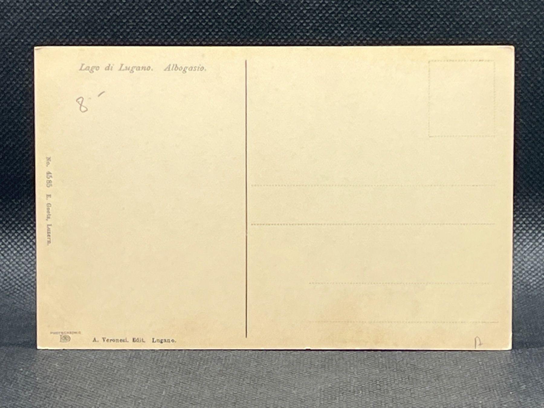 Cartoline postali: Lago di Lugano. Albogasio – Usato da Widnau venduto da Brusi9 1