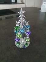Weihnachtsbaum Deko Miniatur mit Kugeln, Silber Optik