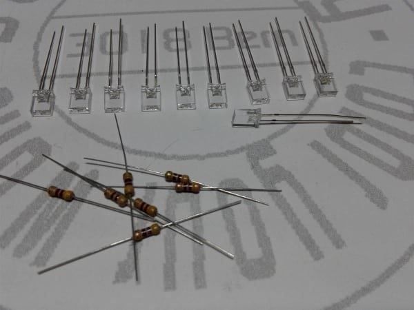 Componenti elettronici: Quader-LED 10Stk 2x5x7mm klar/rot – Nuovo (secondo la descrizione) da Luzern venduto da Salefactory 2