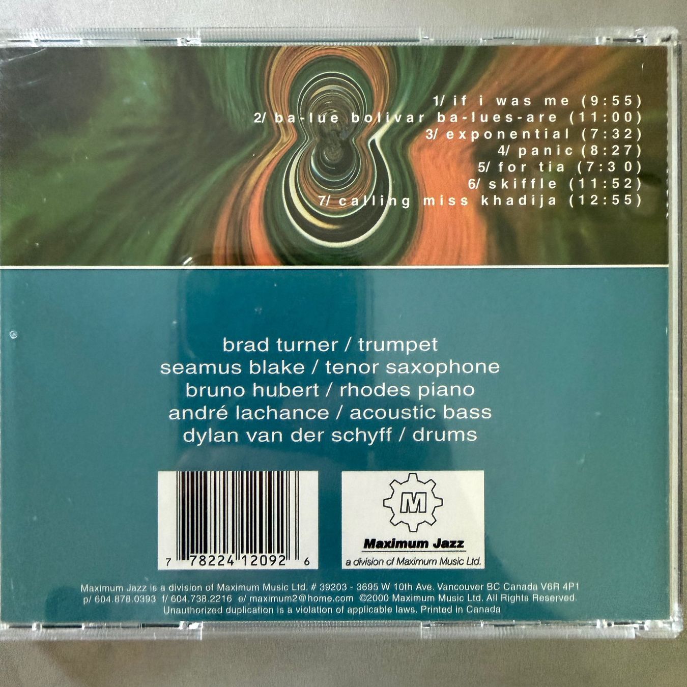 CD: Brad Turner Quartet feat. Seamus Blake (CD) – Usato da Zug venduto da Mirare9 1